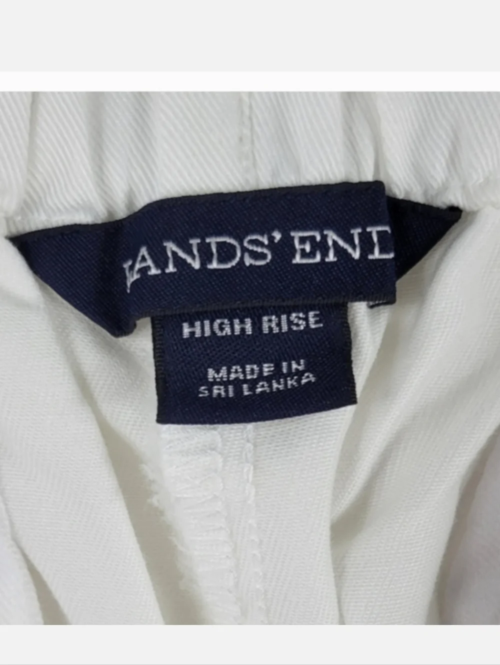 LAND'S END High Rise White Shorts Size 18